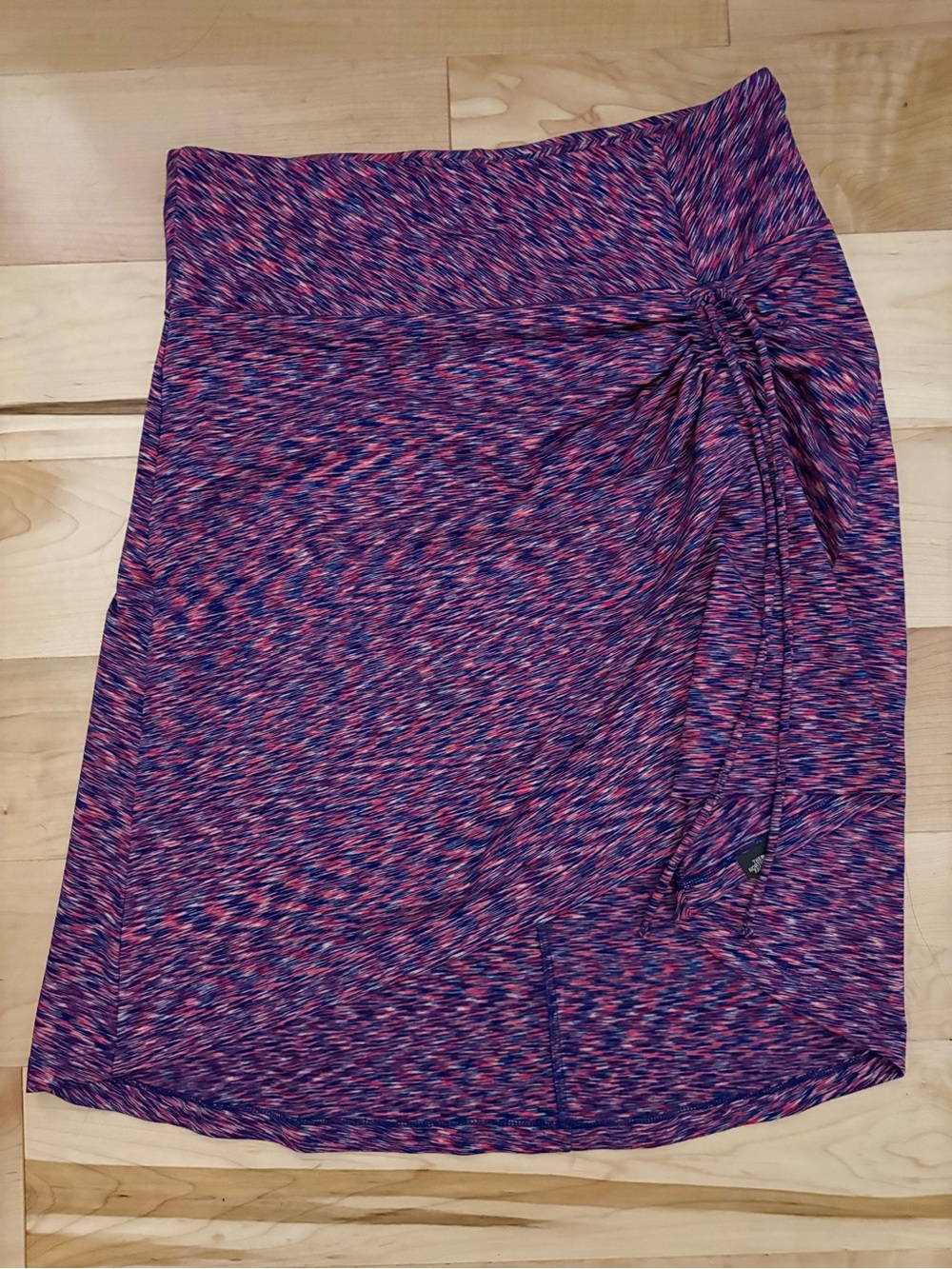 North Face Knot-Detail Purple Multi Stretch Skirt